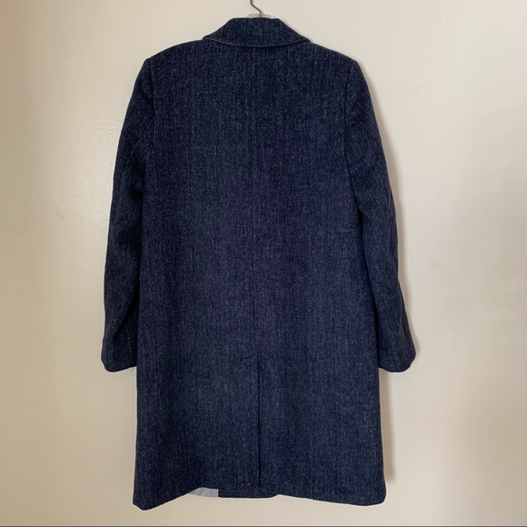 Court & Rowe Blair Coat Blue Double Breasted Twill - Picture 4 of 12